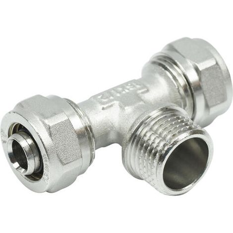 PEX-Schraub-T-Stück 20x1/2x20 Außengewinde