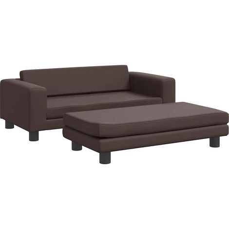 Canapé，Sofa pour Salon，Banquette avec repose-pied pour enfants marron 100x50x30 cm CFW435474 (1/5)