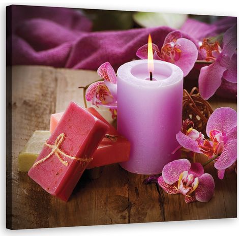 Cadre déco Bougie Spa Zen 60x60 (1/5)