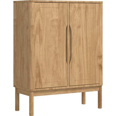 Sideboard FLORO Wax Brown 70 x 30 x 70.5 cm Solid Pine Wood vidaXL