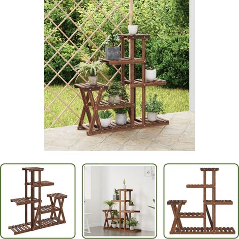 Tanne - Blumenständer 95x25x96 cm Massivholz Tanne (1/5)