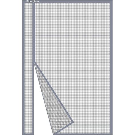 Moustiquaire porte magnétique 70x190cm – Lot de 2 – Fibre de verre résistante – Ouverture latérale – Fermeture automatique par aimants (1/4)