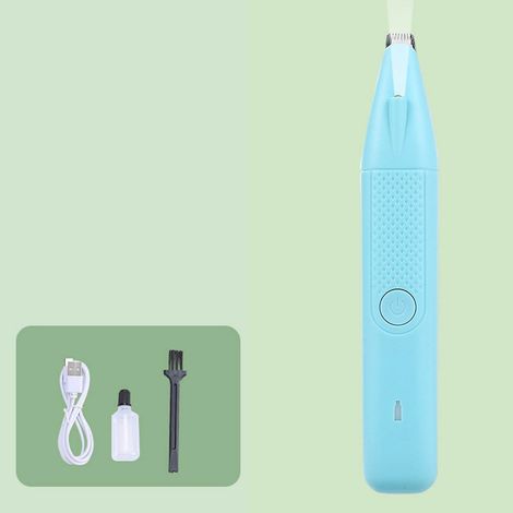 Taille-Pattes Pour Animaux - Tondeuse Électrique Rechargeable Sans Bruit Avec Éclairage LED - Pour Chiens Chats Et Petits Animaux - 160 X 30 Mm - 1 Pièce (1/5)