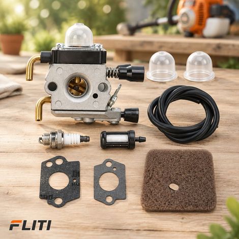 Carburateur Compatible STIHL FS55 4140 120 0619 Zama C1Q-S66 Kit Complet Joint Filtre (1/5)