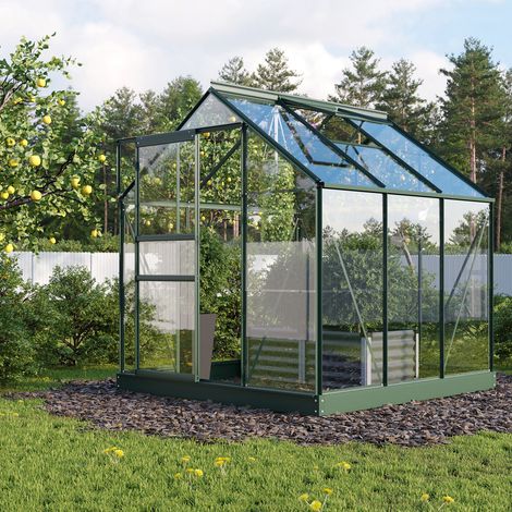 Vitavia Gewächshaus "Planet 3800" inkl. Fundament, smaragd, 3,8 m², 3 mm ESG (1/5)