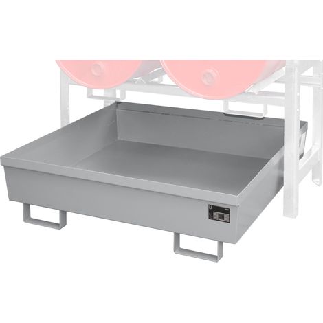 Bauer Auffangwanne FRA-2, 1380x580x850mm, 280l, Mausgrau
