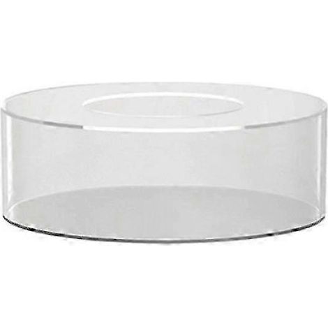 Plateau de présentation rond en acrylique 2025, rechargeable, transparent, pour gâteaux à faire soi-même, dimensions : 20 x 20 x 5 cm. (1/5)