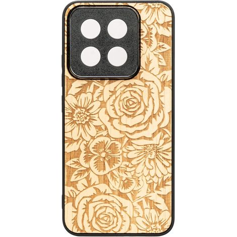 Custodia in legno Bewood per Xiaomi 14T ROSES ANIEGRE (1/2)