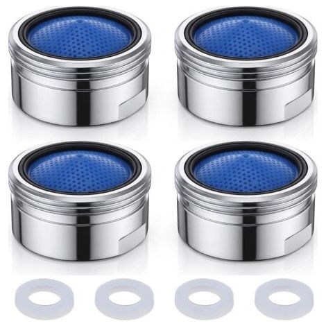 M22 Faucet Aerator, 4-Piece Set, Bathroom Faucet Aerator, Faucet Aerator, Faucet Aerator, Kitchen Faucet Aerator, Suitable for Kitchen and Bathroom Faucets (1/5)