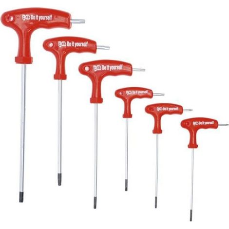 Clé Torx - Poignée En T Double Extrémité - Acier Chrome Vanadium - T10 T15 T20 T25 T30 T40 - 6 Pièces