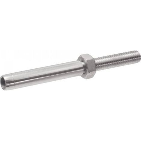 5 Embouts Filetés à Sertir Pas à Gauche Petit Modèle 5 mm - Inox A4 - D-Work