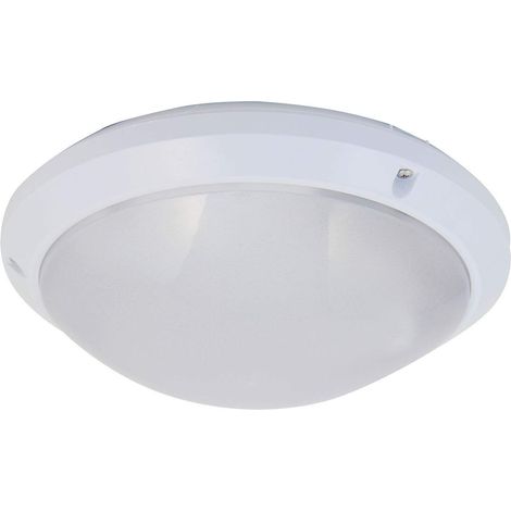 Velamp PTLEDIK-E27 Applique a Parete/plafoniera Tonda 27cm. in PC infrangibile IK10. Attacco E27, Compatibile LED, Max 60W. IP54: installabile all'Interno o all'Esterno. 60 W, Grigio (1/5)