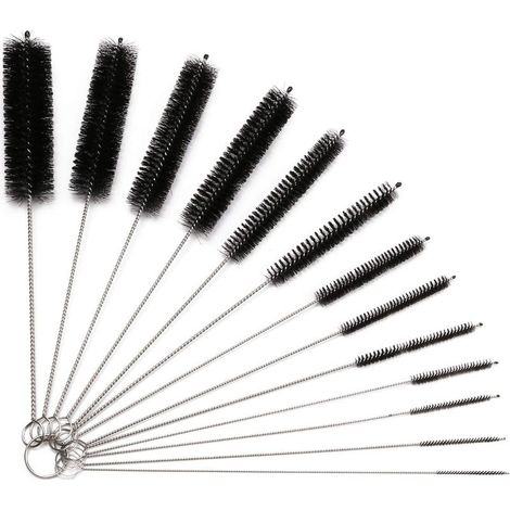 13 Piece Pipe Cleaning Brush Kit, Pipe Cleaning Brush for Glass Bottles, Baby Bottles, Kettles, Keyboards, Pipe Cleaning Brushes (1/5)
