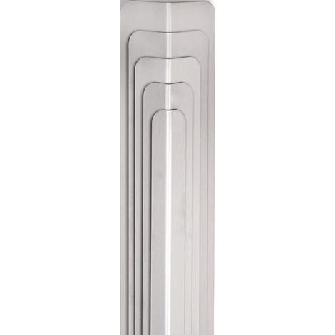 Eckschutzwinkel L.1500mm Schenkelhöhe 20x20mm VA 1.4301 geb.Korn 240