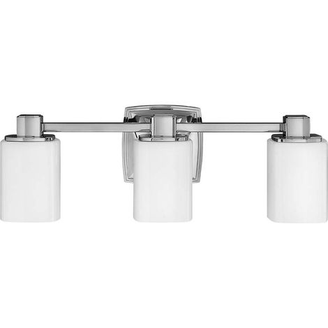 Wandlampe Leuchte Badezimmerleuchte chrom Flurleuchte  Opalglas LED 3 flammig