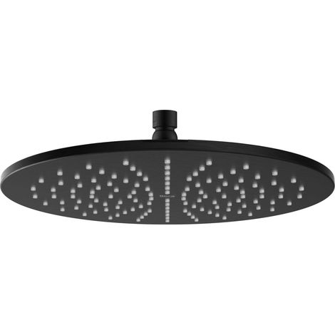 Rociador redondo para pared o techo orientable RAINSENSE - ROCA Color: Negro titanio cepillado