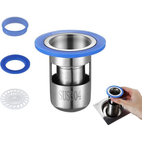 Qrity 1 pieza Desagüe de suelo para ducha antiolor, desagüe de suelo, válvula antirretorno para lavabo de ducha, desagüe de suelo, 32 mm (1/4)