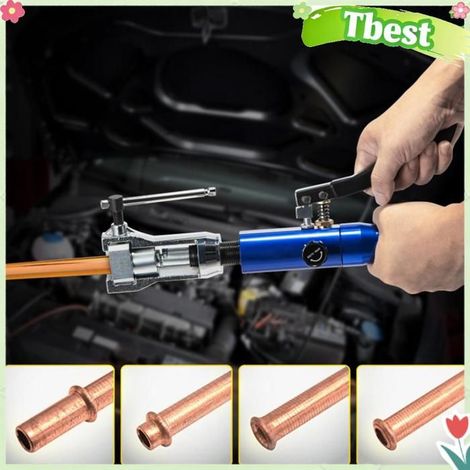 Kit d'outils d'évasement hydraulique - TBEST - Universel - Évasement double/simple 45° - Pour conduites auto (1/5)