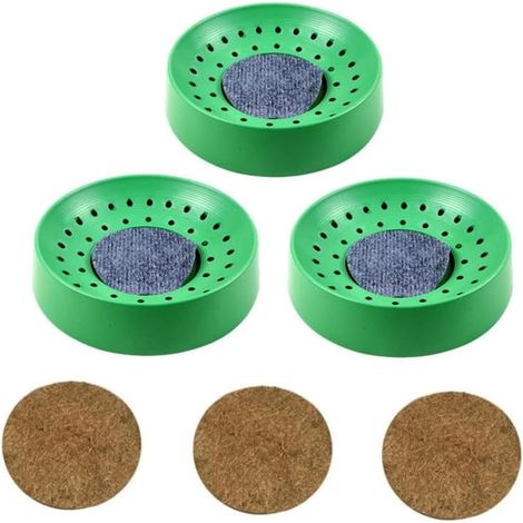 3 Pièces Nids d'oiseaux en Plastique, Cage à Oiseaux Élevage Boîte d'Éclosion Élevage Bol pour Pigeons de Compagnie Cailles et Autres Petits Oiseaux+3xTapis Brun (1/5)