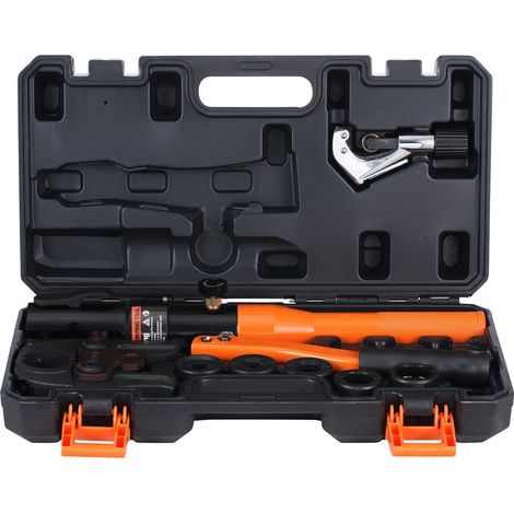 Outil de sertissage de tuyaux en cuivre avec mâchoires interchangeables V12,V15,V18,V22,V28 pour raccords en T dans les espaces restreints