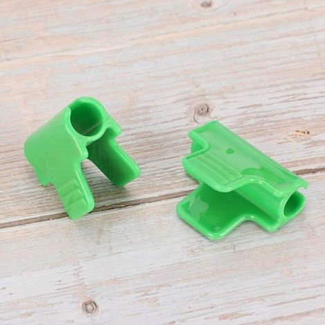 Lot de 12 clips pour film de serre en plastique pour couverture de ligne, filet, tunnel, cerceau, jardinage (1/5)
