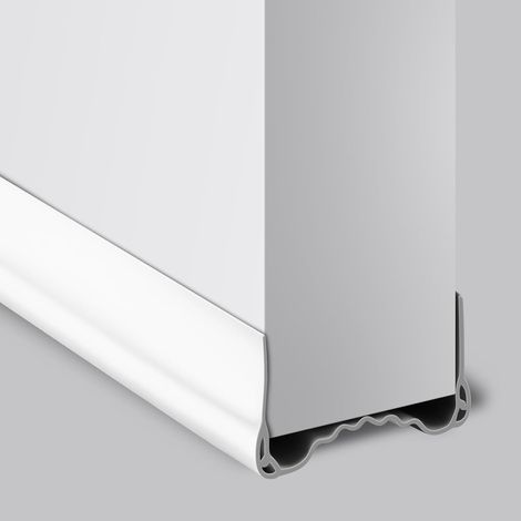 Flintronic Bas de Porte Isolant Froid, Bas de Adhésif Silicone Isolation Porte, Boudin de Porte Anti Courant d'air, Anti Bruit Poussière Stop à l'air Froid Anti Souris Fourmi Cafard Insectes