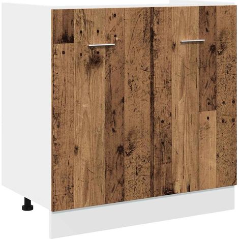 Maison Exclusive - Mueble bajo fregadero "Lyon" de madera vieja,