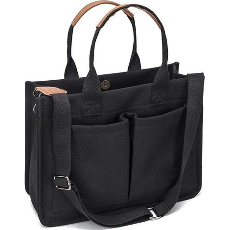 sac portable urre tout en toile pour femme, idéal ordinateur portable bandoulière à langer usage quo (1/5)