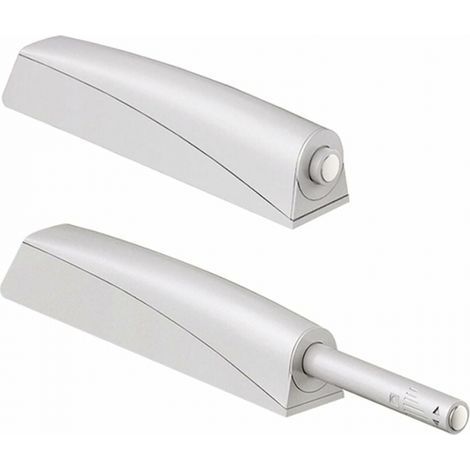 Amortisseur porte placard Push to Open – Lot de 2 pièces – Mécanisme à ressort robuste – Installation encastrée pour portes de taille moyenne (1/4)