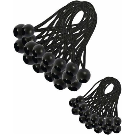 Bungee Cord 200mm, Bungee Cord for Tarpaulin, Bungee Cord, Bungee Cord for Gazebo, Tarp, Camping, Tent, Curtain Extension Harness (30 Pack) (1/5)