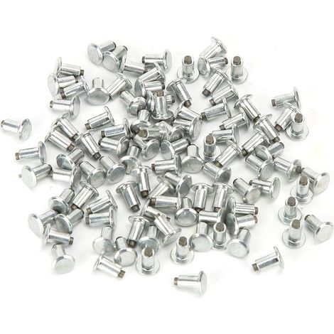 100 Vis de clous antidérapants 6,5 mm 0,3 pouce pour pneus de voiture, moto, quad et côte-à-côte (JX6.5-8-1) (1/5)