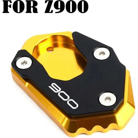 (Or-900) Compatible pour Kawasaki Z900 Z650 Z800 Z900RS 2016-2024 Moto CNC Béquille Agrandisseur de pied Support latéral Extension Pad Z 900 rs 800 650 maxpower (1/4)