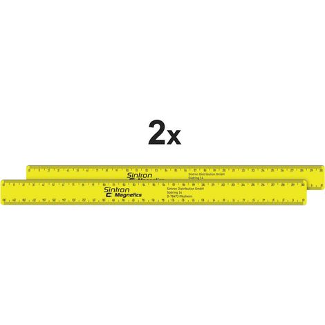 regla magnética sintron magnetlineal 30 cm pack 2