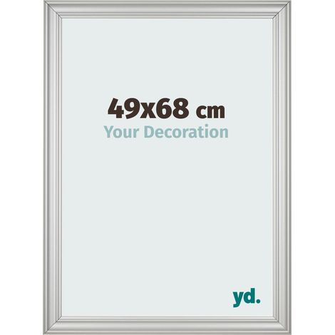 yd. - Cadre photo 49x68 - Argent Mat - MDF - Lazio (1/5)