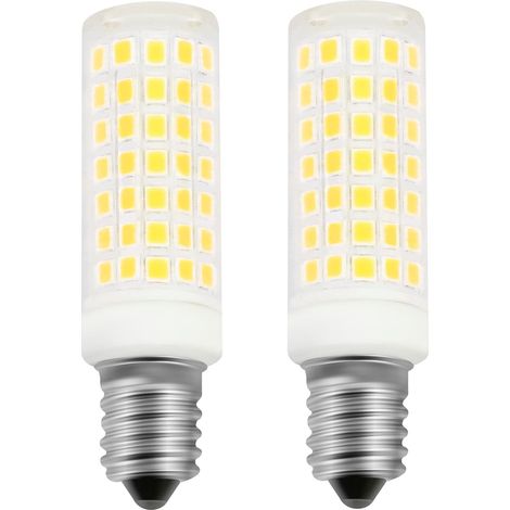 E14 5W ampoules LED, 16 65mm, 800 lumens, ampoules de maïs filetées, 88 ampoules LED, 3000k lumière chaude, non dimmable, Groupe de 2 【Classe d'efficacité énergétique D】 (2) (1/4)