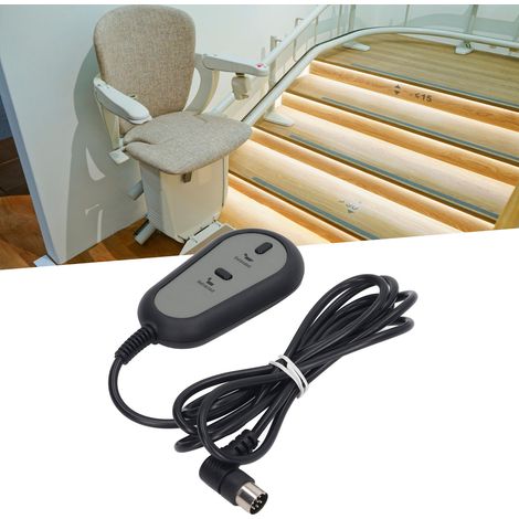 Mando a distancia para sillón reclinable motorizado con botones de subir/bajar, modelo ABS de 8 pines, compatible con Okin/Dewert/Limoss. (1/5)