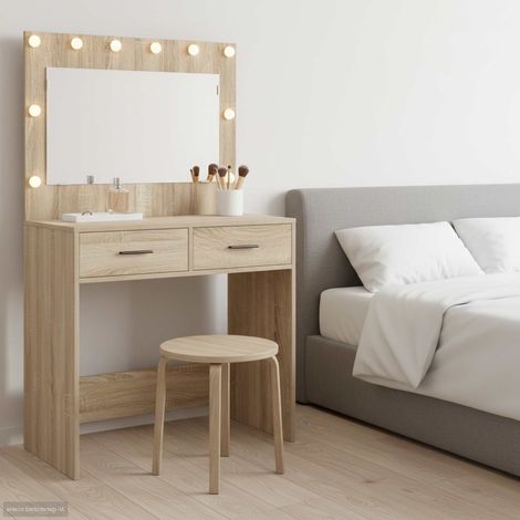 Schminktisch Sonoma-Eiche 78,5 x 41 x 135 cm Holzwerkstoff