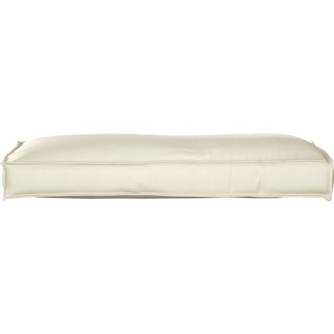 Coussin d'extérieur,Coussin pour dossier de palette Crème 120 x 40 x 12 cm CFW728718 (1/5)