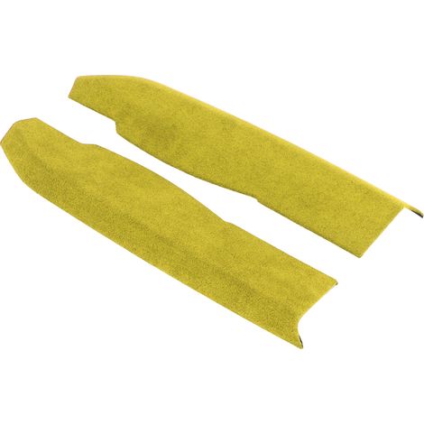 Lot de 2 baguettes décoratives en daim pour commandes centrales, épaisseur 2 mm, compatibles avec Subaru BRZ 2013-2020, jaune (1/5)