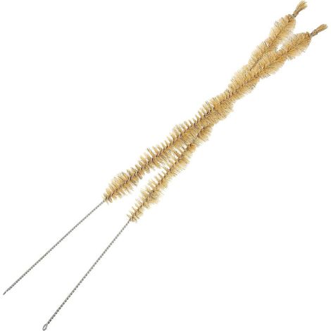 Lot de 2 brosses de laboratoire pour le nettoyage de tubes et de tuyaux de condenseur (brosses longues)-45x2CM (1/3)