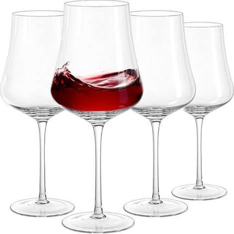 grands verres à vin verres en cristal soufflé main pour rouge (1/5)