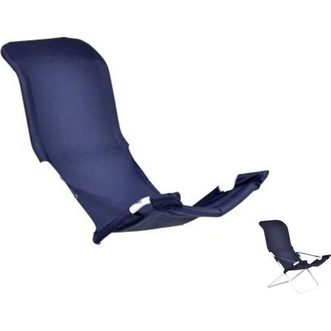 Telo di ricambio blu per sedia fiam fiesta con telaio acciaio bianco 127bsjut (1/2)