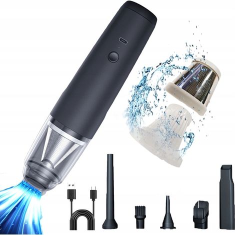 Aspiradora inalámbrica para coche USB 4 en 1 portátil 1200 mAh 120 W
