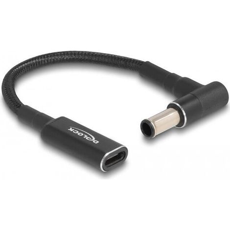 Delock 60043 cable de carga portÁtil usb type-c™ hembra a sony 6,0 x 4,3 mm macho en Ángulo de 90° 15 cm (1/3)