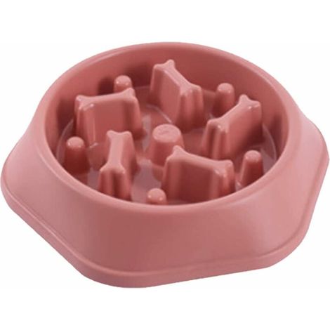 Gamelle d'alimentation Lente pour Chien, Gamelles de Base pour Chaton, Bol de Nourriture Lente pour Chat, Animaux Rouge-Ensoleillé (1/5)