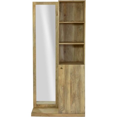 Dressing avec miroir en bois de manguier Juliet (1/5)
