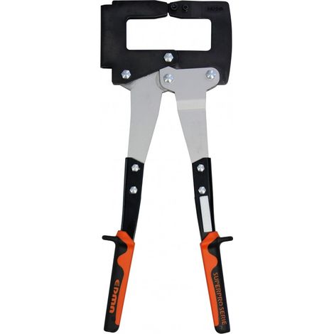 Edma – Pince à sertir pour montants dos à dos – Grande ouverture pour sertir 90 mm – Capacité 1 + 1 mm – 60355