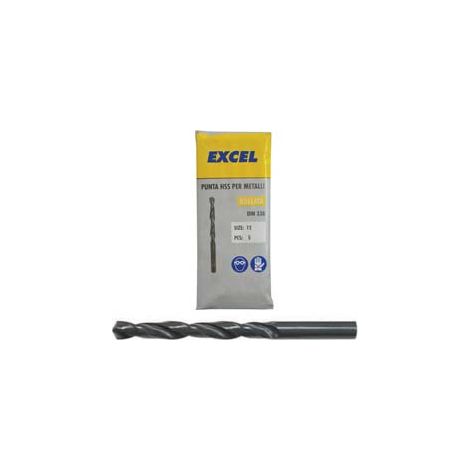 PUNTE HSS RULLATE PER FERRO- - ø mm.5,25 - 10 pezzi EXCEL