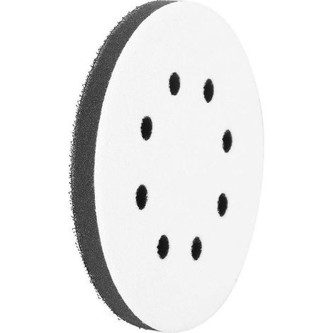Sanding Interface, 125mm Diameter Soft Sponge Interface Pad for Sanding Mat (8 Holes) (1/5)
