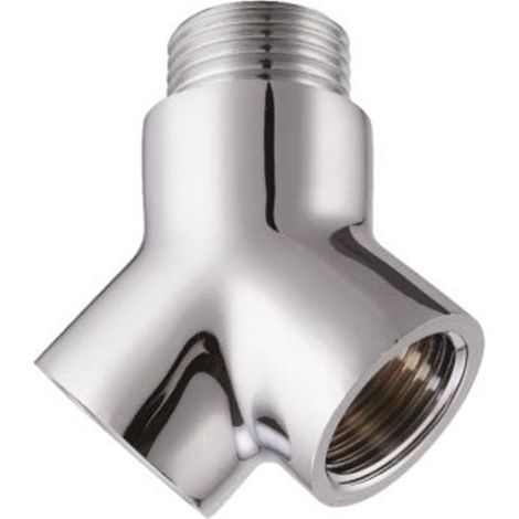 Raccordo Y cromato F.F. 1/2″×M. 1/2″  Tecom